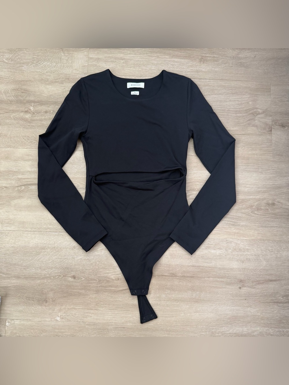 Aritzia Babaton SEGOVIA BLACK CUT OUT CONTOUR BODYSUIT